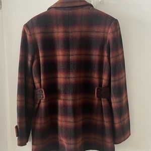 Wool plaid zip front jacket. Vintage.Black lining. Perfect condition.